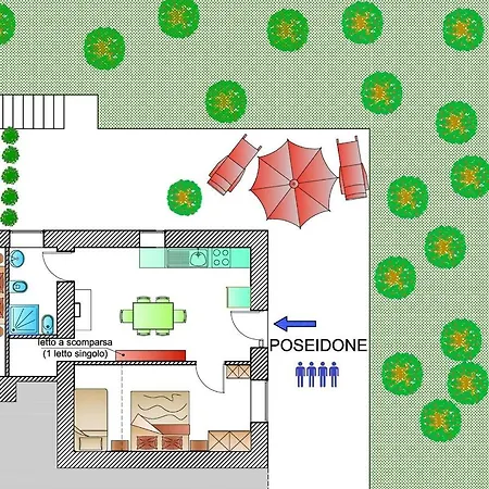Holiday home Arancetodamare_poseidone *